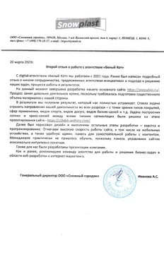 Разработка основного сайта для производителя искусственного покрытия для зимних видов спорта Snowplast ООО 